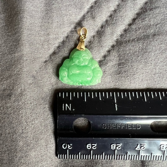Genuine Jade Buddha Pendant - Picture 3 of 4